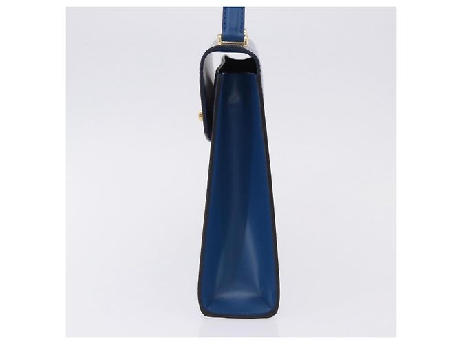 LOUIS VUITTON Epi Malesherbes Hand Bag Blue M52375 LV Auth ka5454 - vista 3