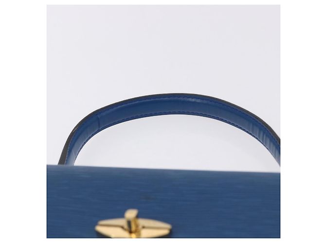 LOUIS VUITTON Epi Malesherbes Hand Bag Blue M52375 LV Auth ka5454 - vista 8