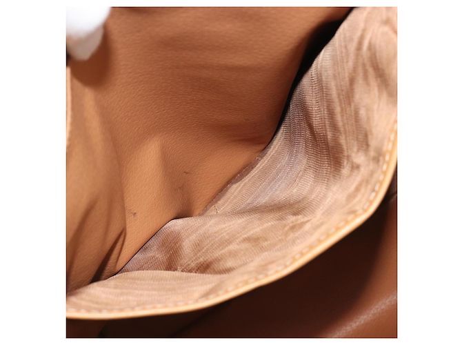 Céline Bolsa Tote CELINE Macadam em PVC e couro marrom com detalhes dourados Auth 192701 - vista 22