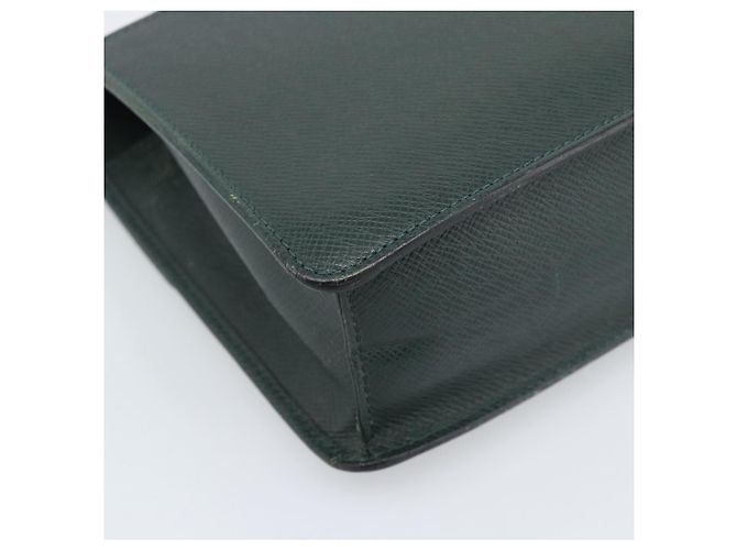 LOUIS VUITTON Pochette Kour Clutch Taiga Epicea M30194 LV Auth ka5336 - vista 16