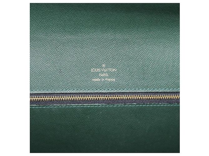 LOUIS VUITTON Pochette Kour Clutch Taiga Epicea M30194 LV Auth ka5336 - vista 19