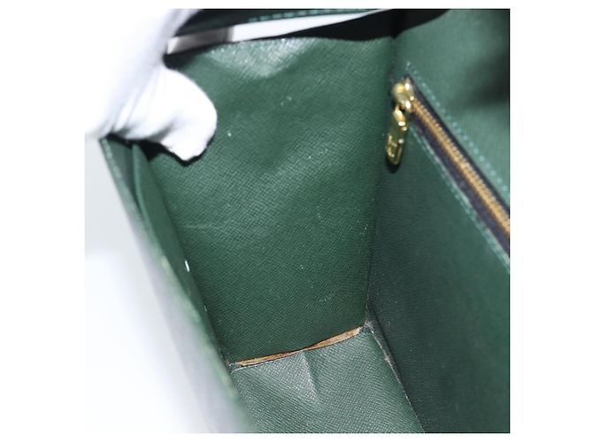 LOUIS VUITTON Pochette Kour Clutch Taiga Epicea M30194 LV Auth ka5336 - vista 21