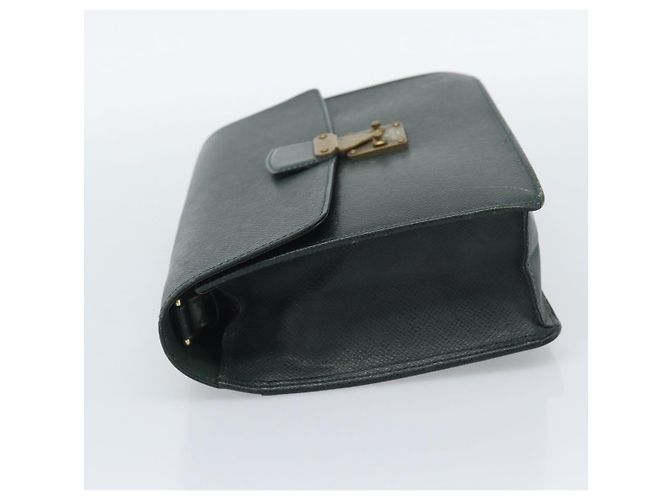 LOUIS VUITTON Pochette Kour Clutch Taiga Epicea M30194 LV Auth ka5336 - vista 3