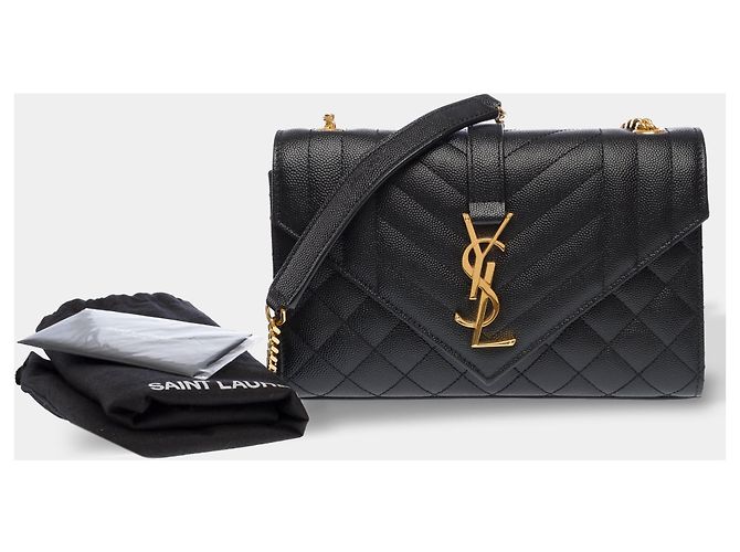 Borsa YVES SAINT LAURENT in Pelle Nera - 103785 Nero - vista 2