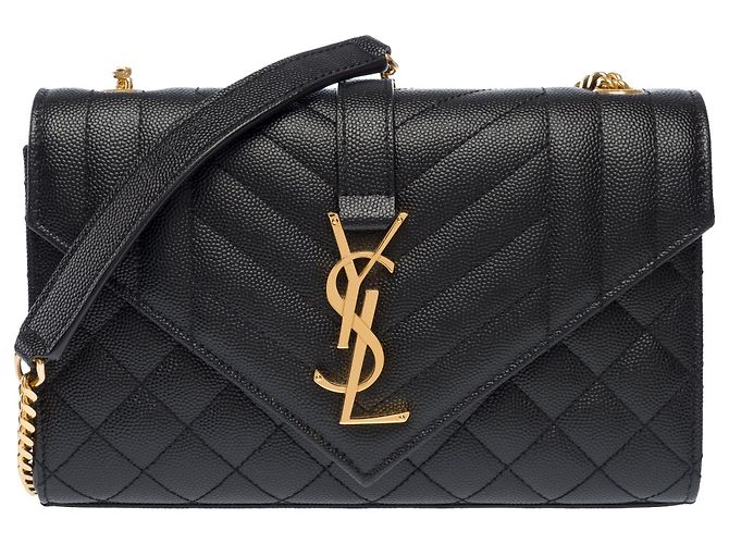 Borsa YVES SAINT LAURENT in Pelle Nera - 103785 Nero - vista 3