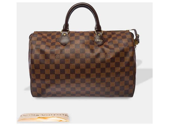 Borsa LOUIS VUITTON Speedy in Toile Marrone - 103781 - vista 2