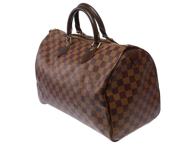 Borsa LOUIS VUITTON Speedy in Toile Marrone - 103781 - vista 6