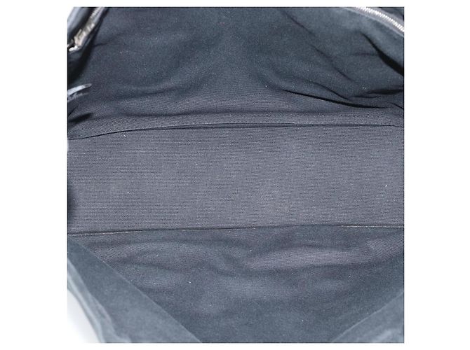 Hermès Borsa Fourre Tout MM HERMES Canvas 3 Set Navy Black Red Auth fm5405A Nero Argento - vista 10