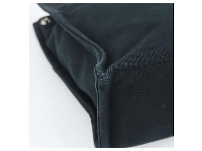 Hermès Borsa Fourre Tout MM HERMES Canvas 3 Set Navy Black Red Auth fm5405A Nero Argento - vista 14
