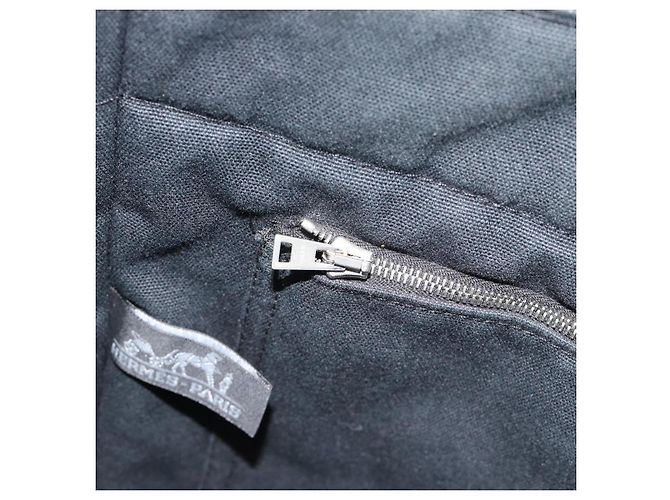 Hermès Borsa Fourre Tout MM HERMES Canvas 3 Set Navy Black Red Auth fm5405A Nero Argento - vista 19