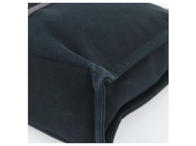 Hermès Borsa Fourre Tout MM HERMES Canvas 3 Set Navy Black Red Auth fm5405A Nero Argento - vista 9