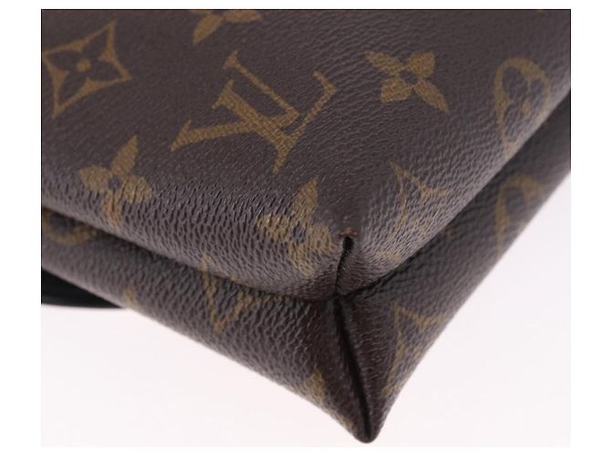 LOUIS VUITTON Yamamoto Kansai Pochette Kabuki Mask M43532 Auth ka5449SAM Nero Monogramma - vista 16