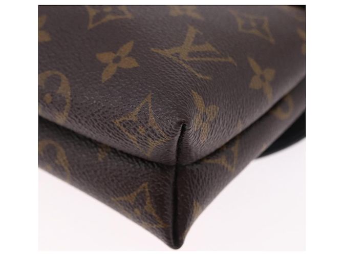 LOUIS VUITTON Yamamoto Kansai Pochette Kabuki Mask M43532 Auth ka5449SAM Nero Monogramma - vista 17