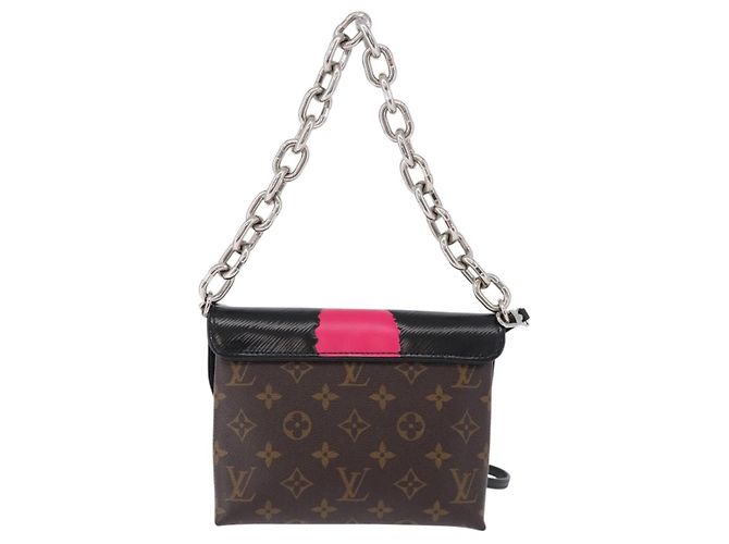 LOUIS VUITTON Yamamoto Kansai Pochette Kabuki Mask M43532 Auth ka5449SAM Nero Monogramma - vista 2