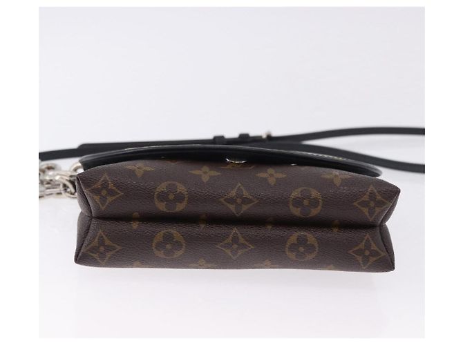 LOUIS VUITTON Yamamoto Kansai Pochette Kabuki Mask M43532 Auth ka5449SAM Nero Monogramma - vista 5