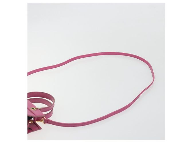 Céline Borsa CELINE in pelle 2way Rosa Oro Auth 193077A D'oro - vista 15