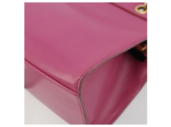 Céline Borsa CELINE in pelle 2way Rosa Oro Auth 193077A D'oro - vista 17