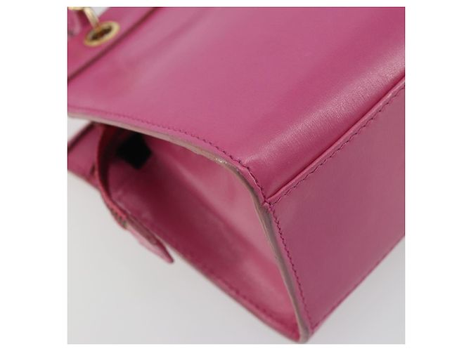 Céline Borsa CELINE in pelle 2way Rosa Oro Auth 193077A D'oro - vista 18