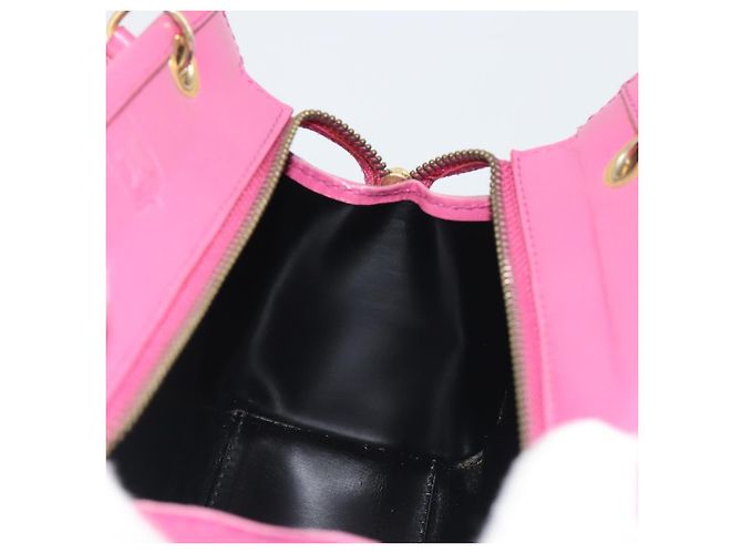 Céline Borsa CELINE in pelle 2way Rosa Oro Auth 193077A D'oro - vista 20