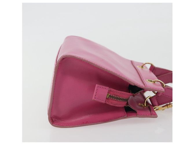 Céline Borsa CELINE in pelle 2way Rosa Oro Auth 193077A D'oro - vista 3