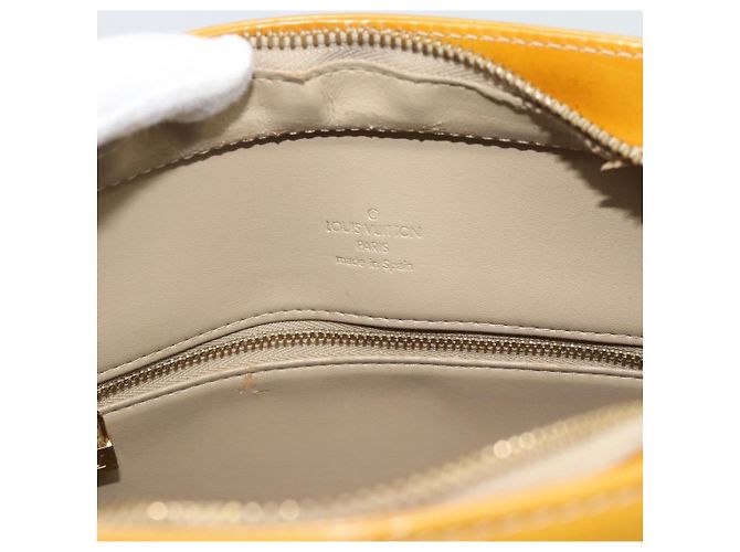 LOUIS VUITTON Borsa Monogram Vernis Houston Beige M91004 LV Auth ka5342 - vista 10