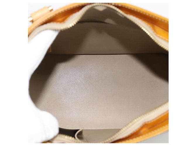 LOUIS VUITTON Borsa Monogram Vernis Houston Beige M91004 LV Auth ka5342 - vista 11
