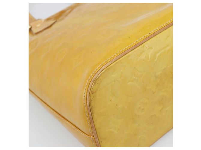 LOUIS VUITTON Borsa Monogram Vernis Houston Beige M91004 LV Auth ka5342 - vista 16