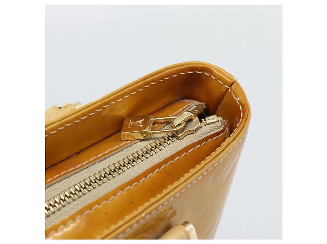 LOUIS VUITTON Borsa Monogram Vernis Houston Beige M91004 LV Auth ka5342 - vista 17