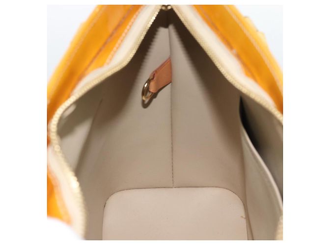 LOUIS VUITTON Borsa Monogram Vernis Houston Beige M91004 LV Auth ka5342 - vista 18