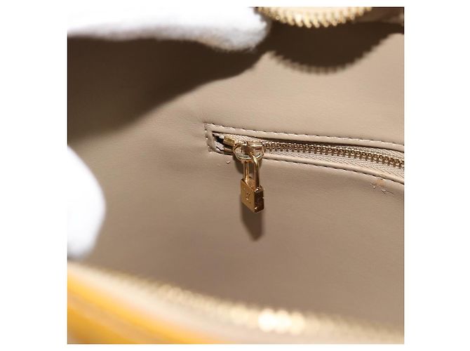 LOUIS VUITTON Borsa Monogram Vernis Houston Beige M91004 LV Auth ka5342 - vista 20
