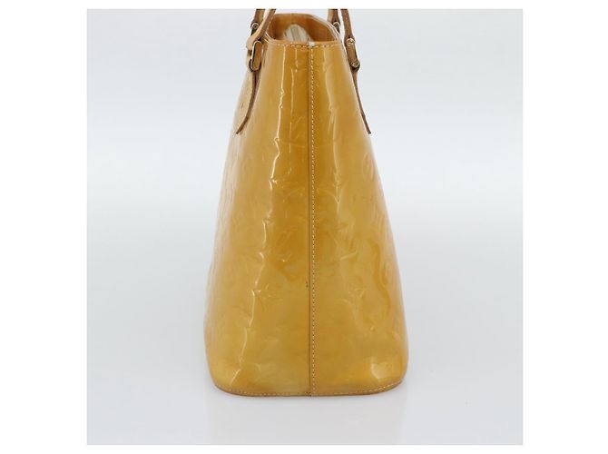 LOUIS VUITTON Borsa Monogram Vernis Houston Beige M91004 LV Auth ka5342 - vista 3