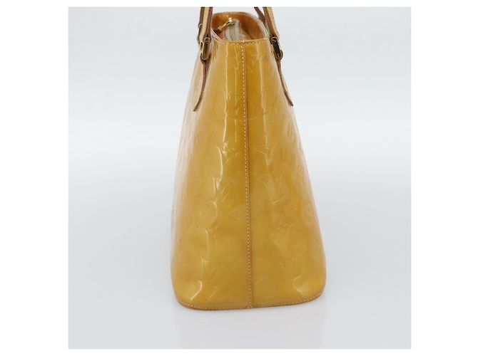 LOUIS VUITTON Borsa Monogram Vernis Houston Beige M91004 LV Auth ka5342 - vista 4