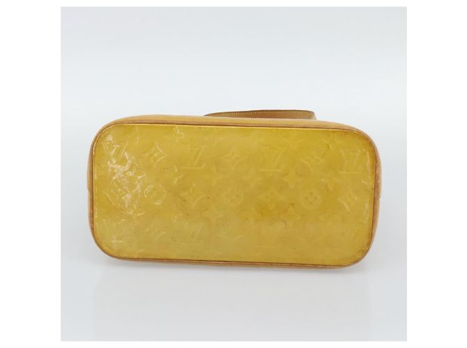 LOUIS VUITTON Borsa Monogram Vernis Houston Beige M91004 LV Auth ka5342 - vista 5