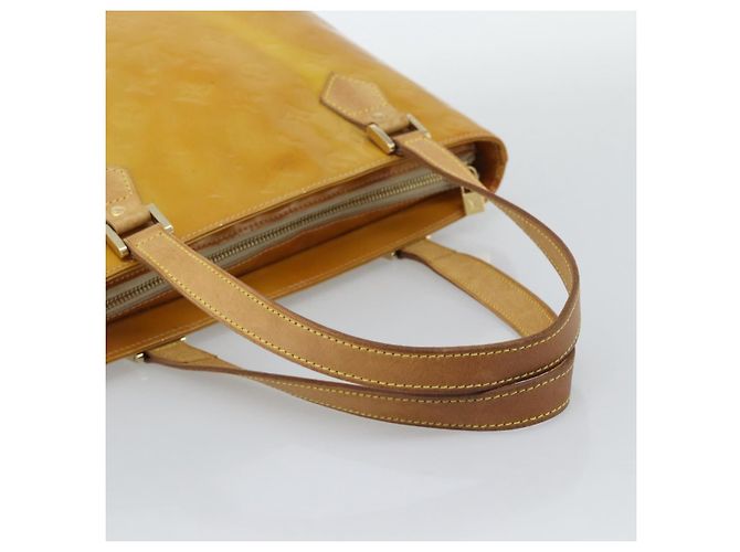 LOUIS VUITTON Borsa Monogram Vernis Houston Beige M91004 LV Auth ka5342 - vista 7