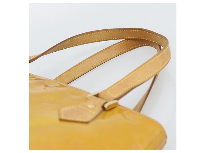 LOUIS VUITTON Borsa Monogram Vernis Houston Beige M91004 LV Auth ka5342 - vista 8
