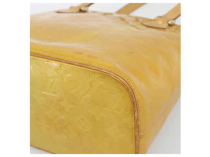 LOUIS VUITTON Borsa Monogram Vernis Houston Beige M91004 LV Auth ka5342 - vista 9