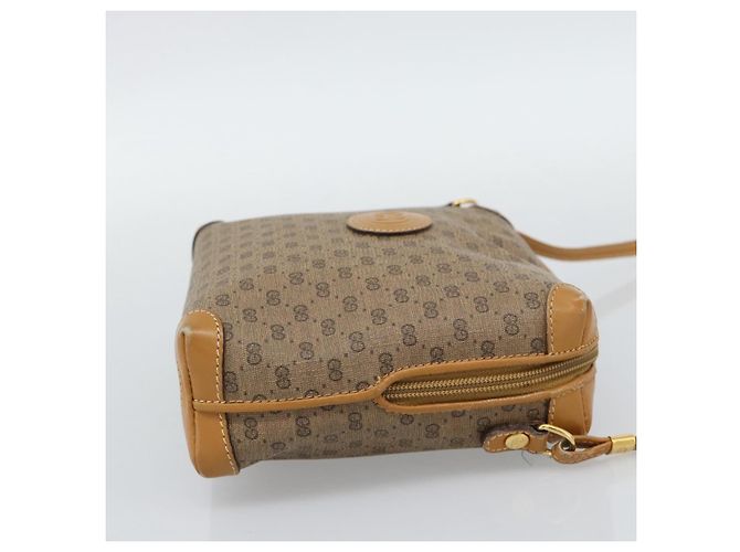 Borsa a Spalla GUCCI Micro GG in PVC e Pelle Beige Oro 007 115 0093 Auth ar14097 - vista 4