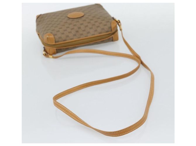 Borsa a Spalla GUCCI Micro GG in PVC e Pelle Beige Oro 007 115 0093 Auth ar14097 - vista 7