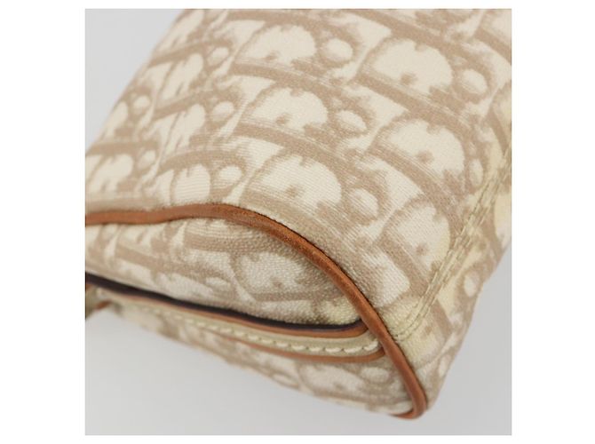 Borsa a tracolla Christian Dior Trotter Canvas Romantic PVC Avorio Argento Auth 190263A Crudo - vista 15