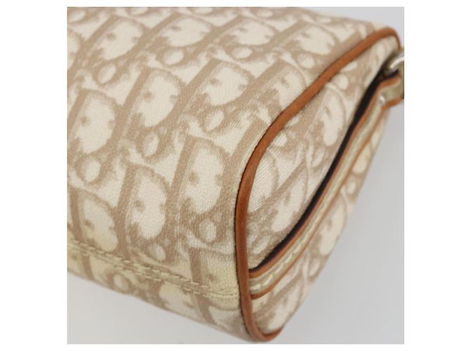 Borsa a tracolla Christian Dior Trotter Canvas Romantic PVC Avorio Argento Auth 190263A Crudo - vista 16