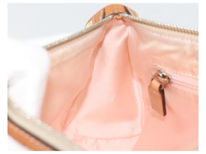 Borsa a tracolla Christian Dior Trotter Canvas Romantic PVC Avorio Argento Auth 190263A Crudo - vista 21