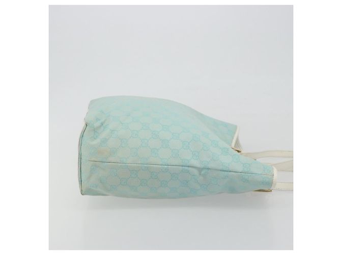 Borsa Tote GUCCI GG Canvas Azzurro chiaro Oro 002 1098 Auth hk3997 D'oro Blu chiaro - vista 3