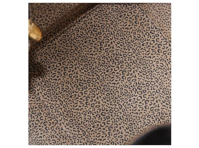 Borsa CARTIER PANTHERE in pelle 2way Nero Oro Auth 194562V D'oro - vista 11