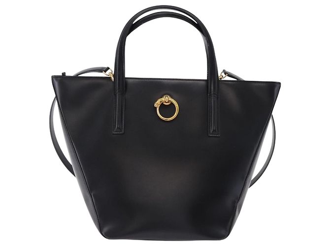 Borsa CARTIER PANTHERE in pelle 2way Nero Oro Auth 194562V D'oro - vista 13