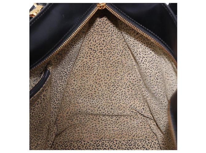 Borsa CARTIER PANTHERE in pelle 2way Nero Oro Auth 194562V D'oro - vista 21