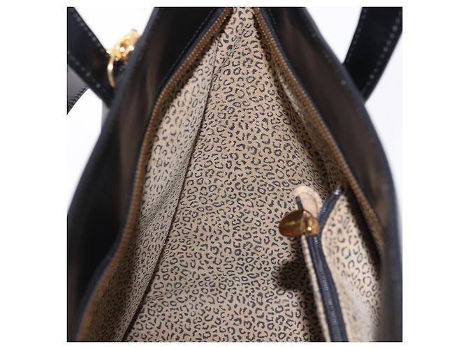 Borsa CARTIER PANTHERE in pelle 2way Nero Oro Auth 194562V D'oro - vista 22