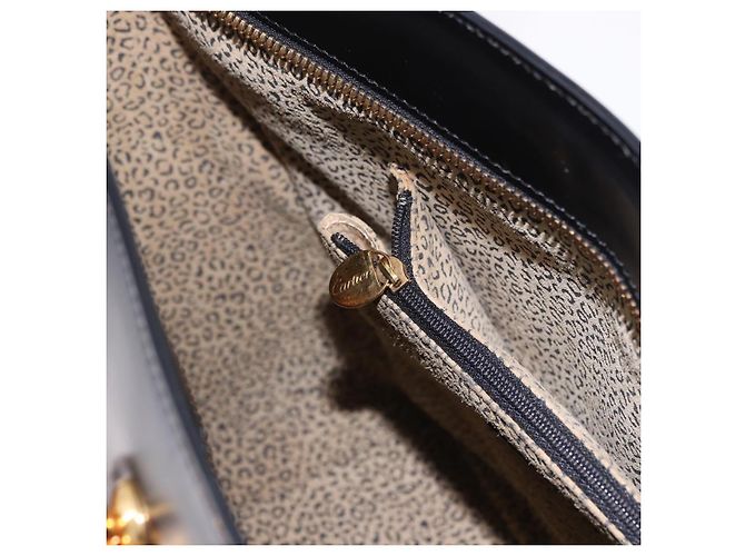 Borsa CARTIER PANTHERE in pelle 2way Nero Oro Auth 194562V D'oro - vista 23
