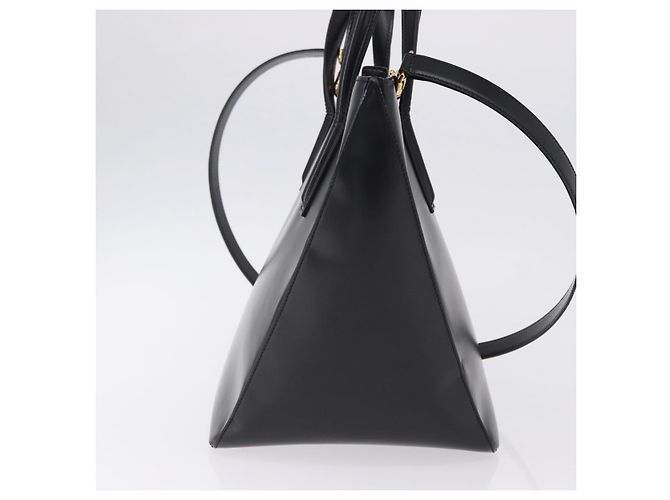 Borsa CARTIER PANTHERE in pelle 2way Nero Oro Auth 194562V D'oro - vista 4