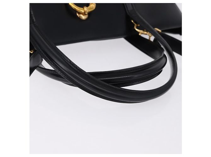 Borsa CARTIER PANTHERE in pelle 2way Nero Oro Auth 194562V D'oro - vista 7