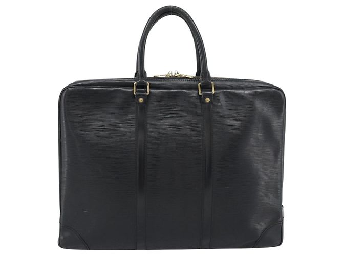 LOUIS VUITTON Epi Porte Documents Voyage Business Bag Black M40321 Auth 194561 Nero - vista 13